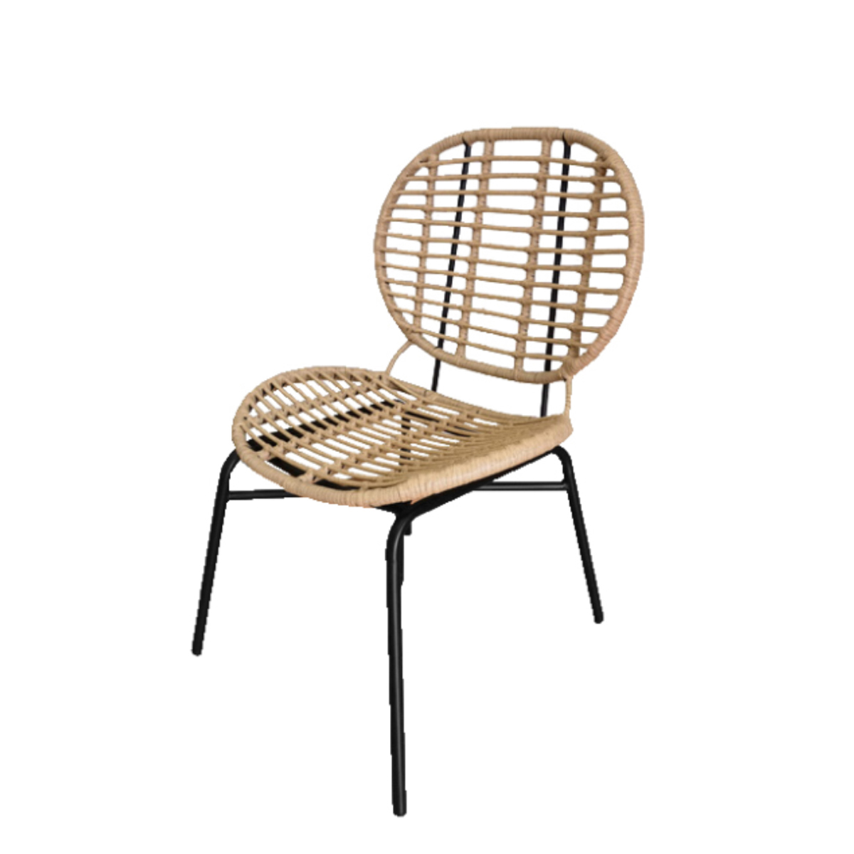 Liberta FOREST Karekla Fusiki/Mavri 59x63x87cm 22-0027