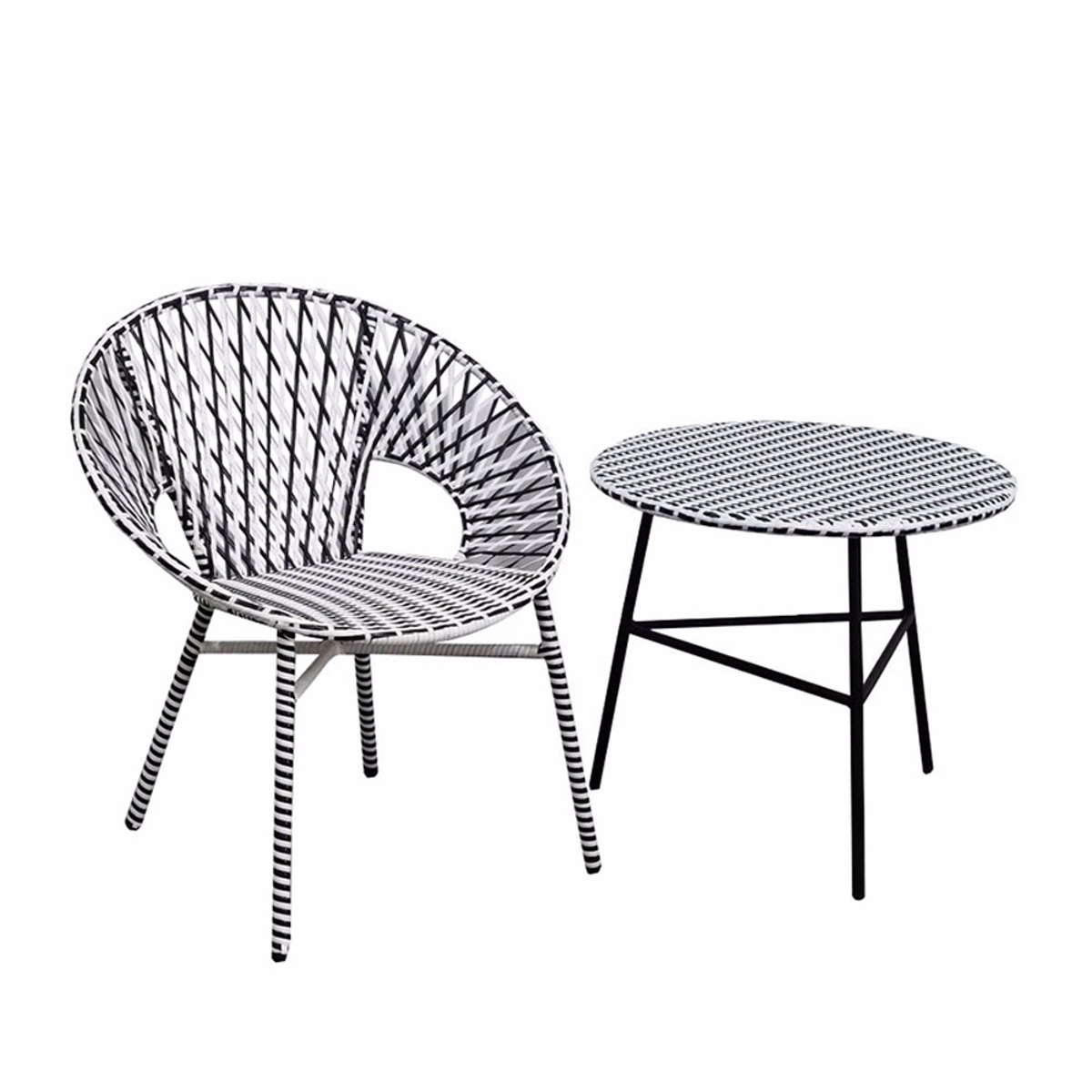 Liberta GRANADA Coffee Table Mavro/Lefko F65x56cm 22-0078