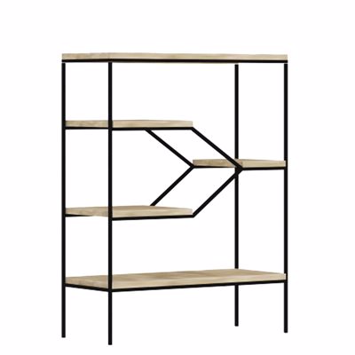 Liberta STEP Βιβλιοθήκη Sonoma/Μαύρη 80x30x120cm 24-0470