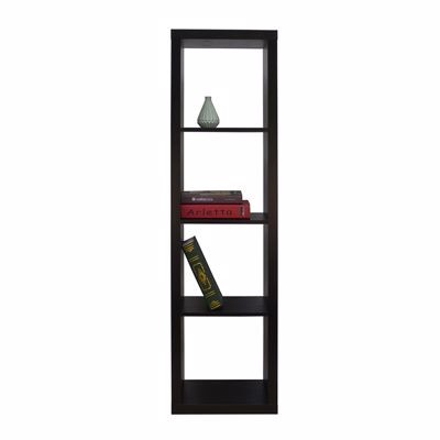 Liberta KIVOS 41.6 Βιβλιοθήκη Μαύρη 41.6x29.5x147.5cm 24-0557