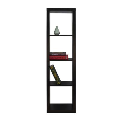 Liberta KIVOS 41.6 Βιβλιοθήκη Μαύρη 41.6x29.5x147.5cm 24-0557