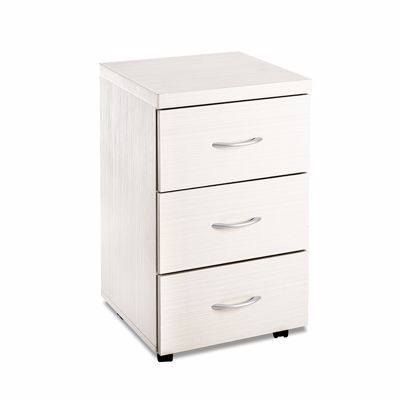 Liberta ERGO Συρταριέρα Λευκή με 3 Συρτάρια 39x38x65.5cm 24-0652