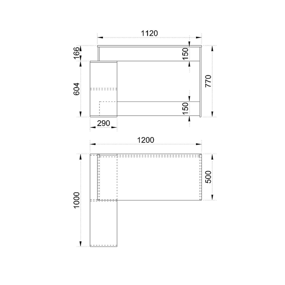 Liberta BOOK CORNER Gafeio Sonoma 125x100.5x77cm 24-0681