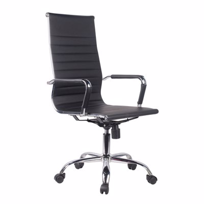 Liberta CAROL Πολυθρόνα Γραφείου Μαύρη 53x63.5x110cm 25-0570