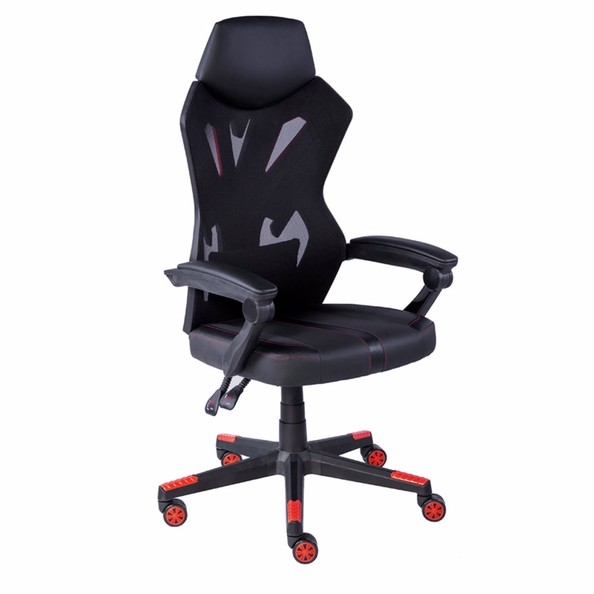 Liberta OUTRIDER Gaming Karekla Gafeiou Mavri/Kokkini 50x74x128cm 25-0698