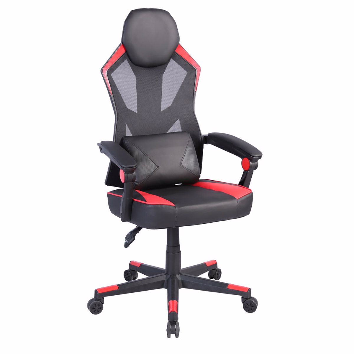 Liberta FUSION Gaming Karekla Gafeiou Mavri/Kokkini 50x74x137cm 25-0702