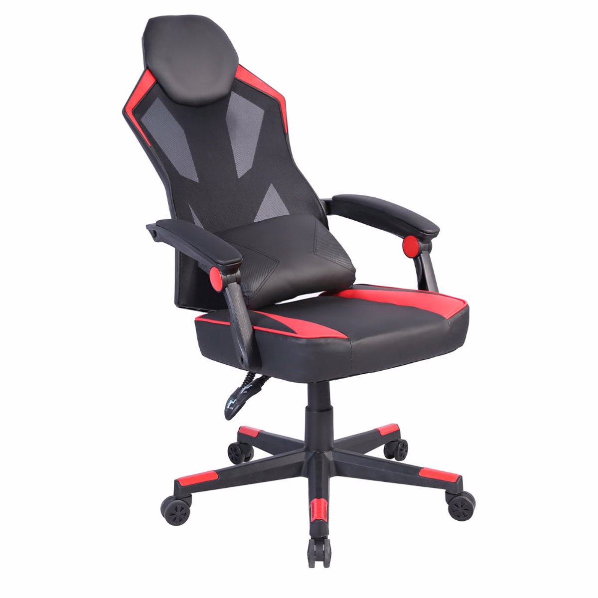 Liberta FUSION Gaming Karekla Gafeiou Mavri/Kokkini 50x74x137cm 25-0702