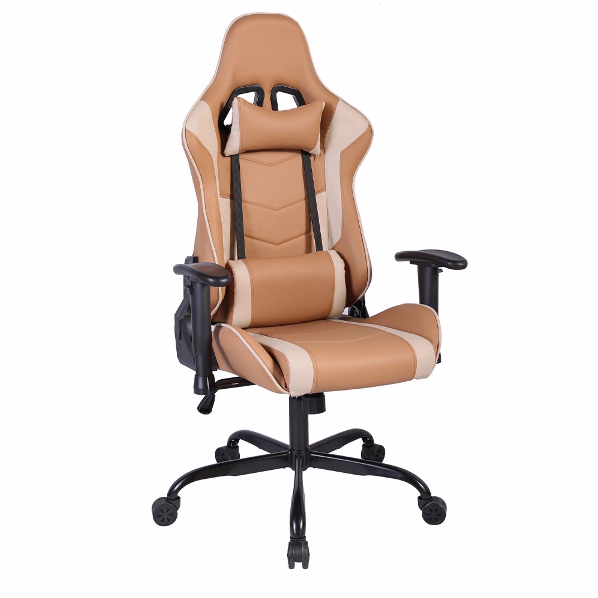 Liberta EXPLOR Gaming Karekla Gafeiou Mocca/Grez 50x71x135cm 25-0704