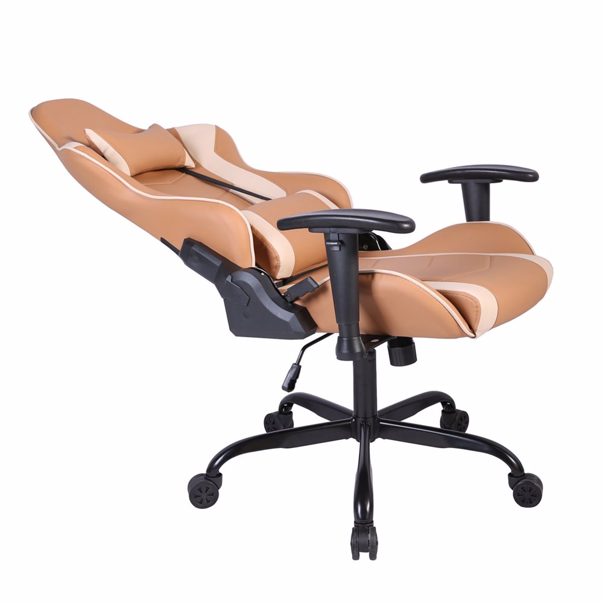 Liberta EXPLOR Gaming Karekla Gafeiou Mocca/Grez 50x71x135cm 25-0704