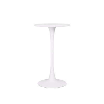 Liberta LIDO Τραπέζι Bar Λευκό Φ59.5x100.5cm 26-0023