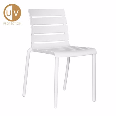 Liberta HORIZONTAL Καρέκλα Λευκή 42x54.5x78cm 27-0162
