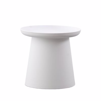 Liberta TECH Coffee Table Λευκό Φ50x46.5cm 27-0184