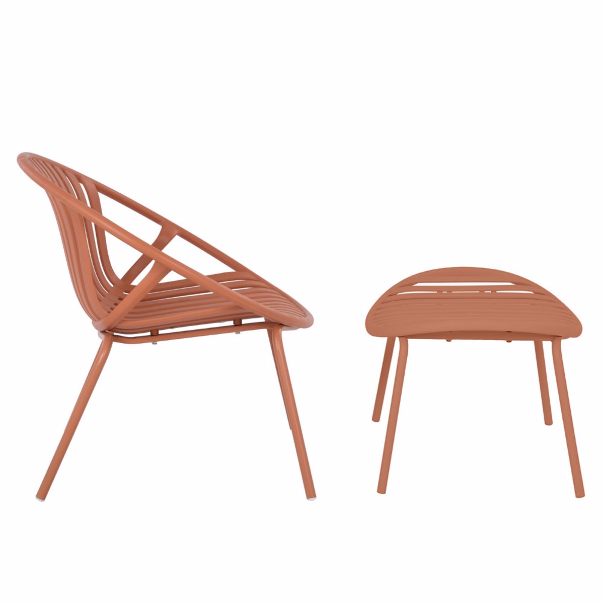 Liberta NADIN Set ton 2 Poluthrona Terracotta 79.5x70x74cm 27-0211