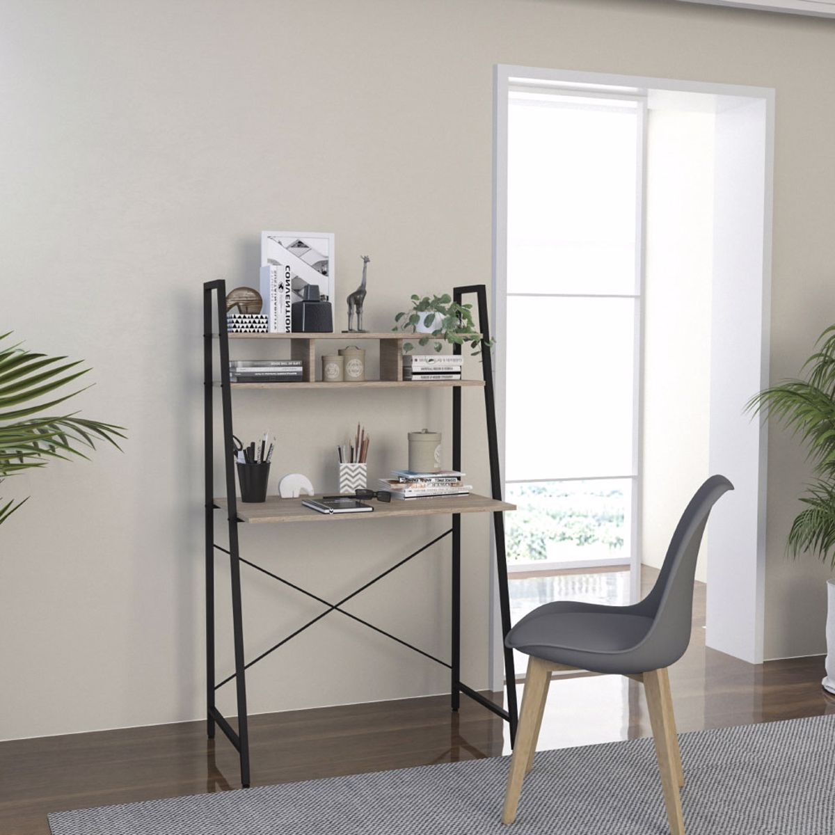 Liberta EIFFEL Gafeio Sonoma/Mavro 84x46x142cm 28-0124