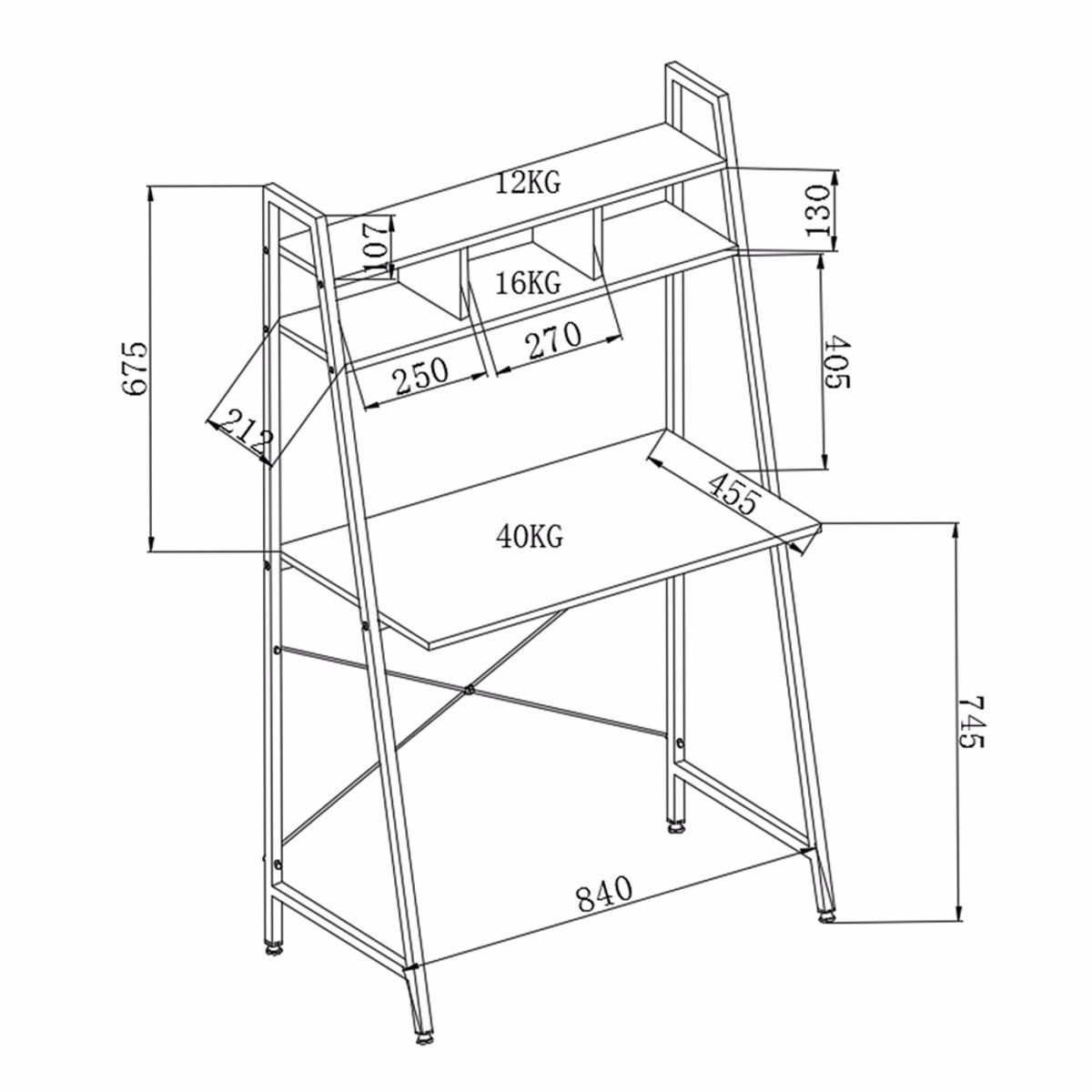 Liberta EIFFEL Gafeio Sonoma/Mavro 84x46x142cm 28-0124