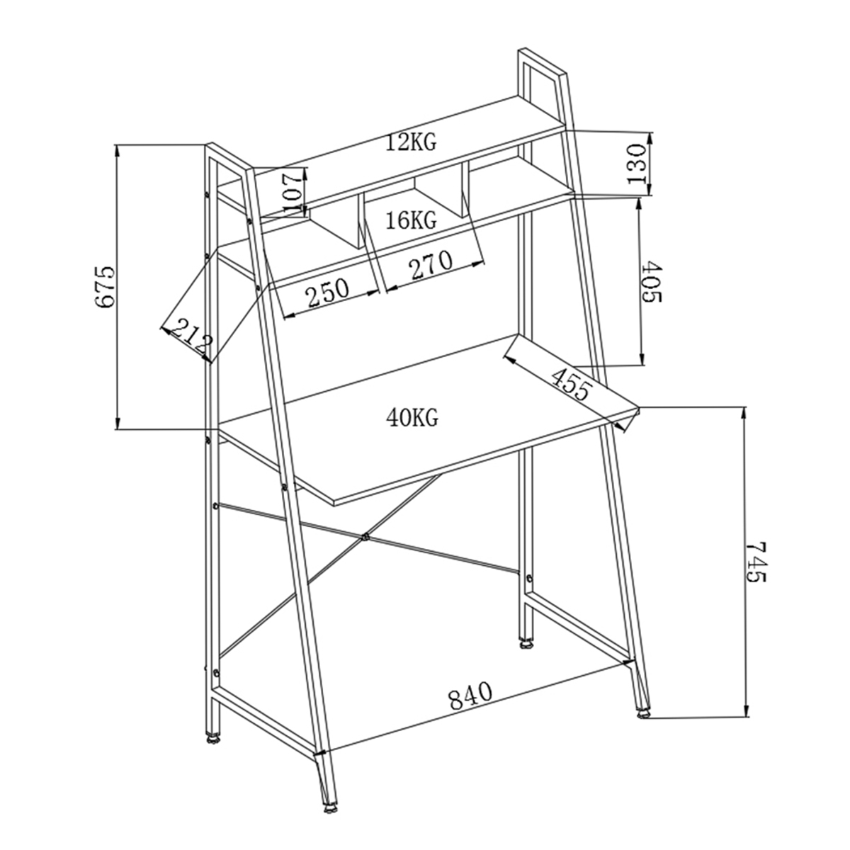 Liberta EIFFEL Gafeio Sonoma/Mavro 84x46x142cm 28-0124
