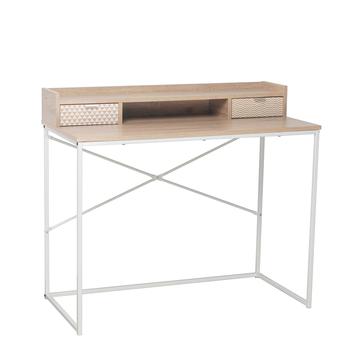 Liberta NAK Gafeio me 2 Surtaria Sonoma me Pattern 100x50x88.5cm 28-0138