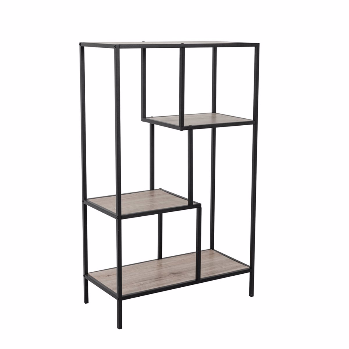 Liberta PLEGMA Bibliothiki Sonoma/Mavro 69x33x113.5cm 28-0183