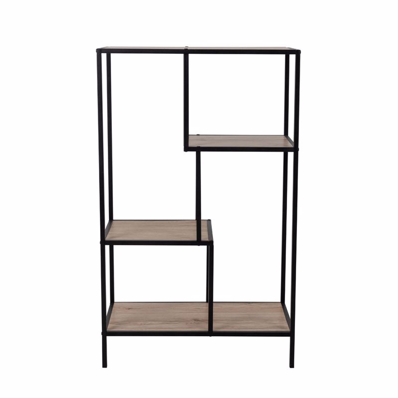 Liberta PLEGMA Bibliothiki Sonoma/Mavro 69x33x113.5cm 28-0183