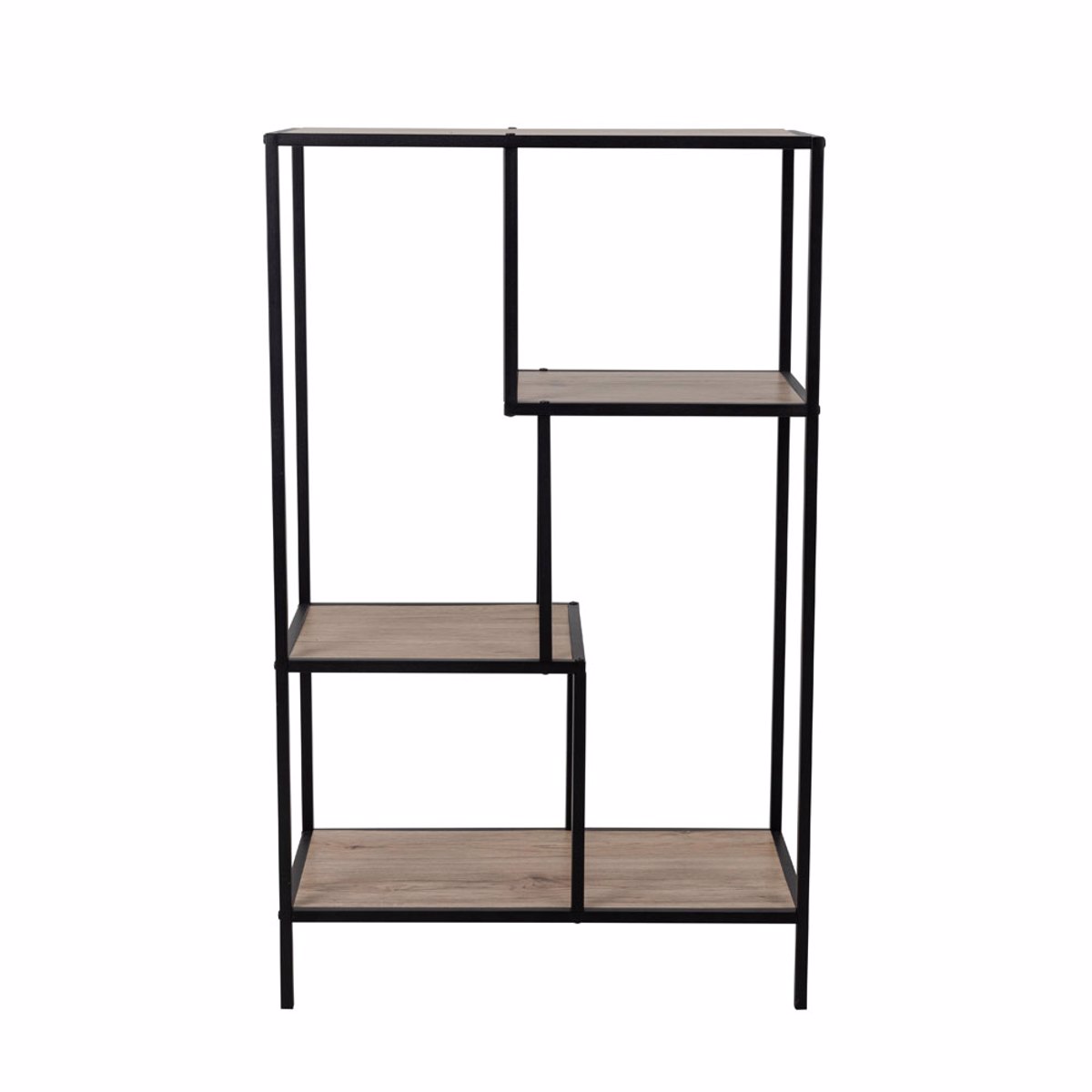 Liberta PLEGMA Bibliothiki Sonoma/Mavro 69x33x113.5cm 28-0183