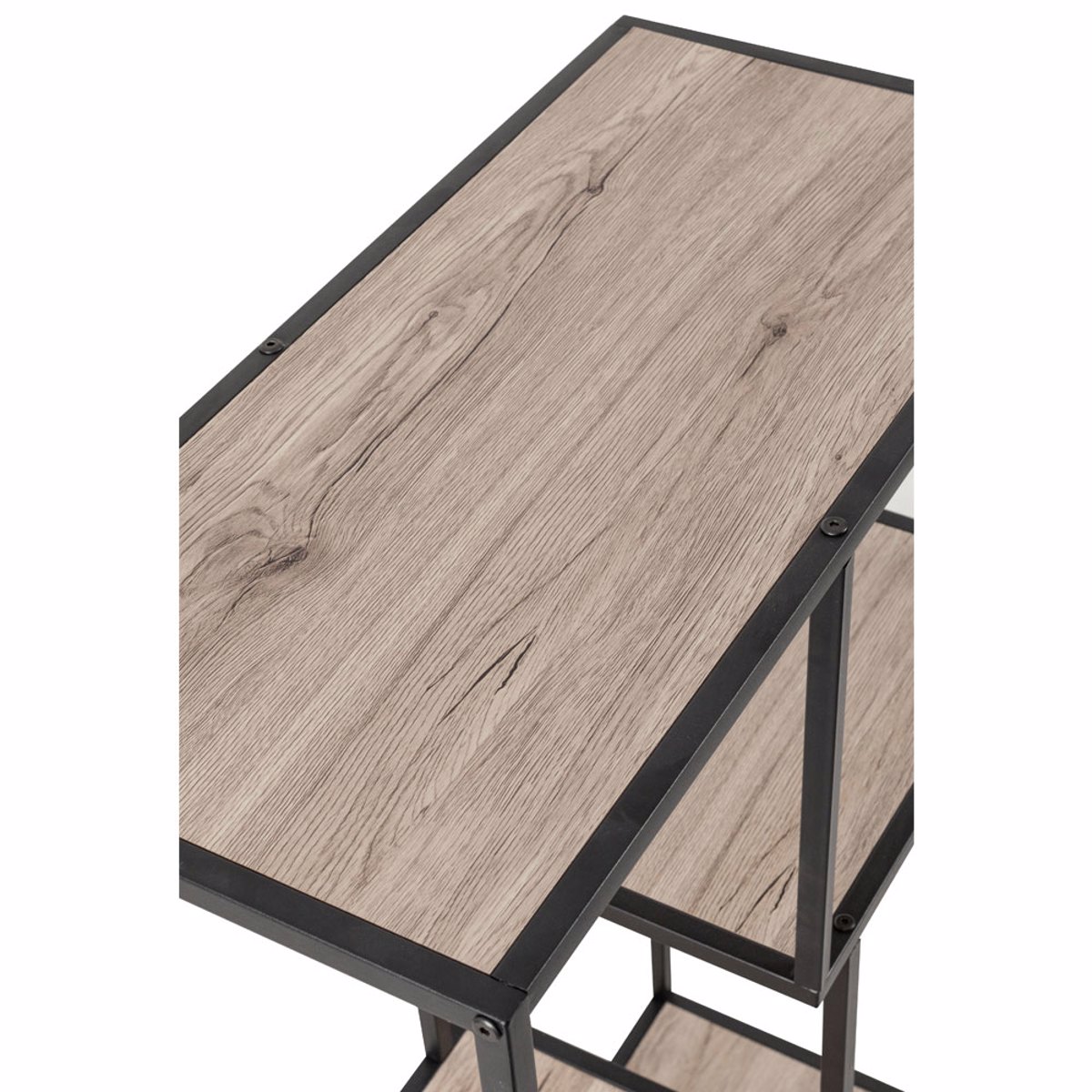 Liberta PLEGMA Bibliothiki Sonoma/Mavro 69x33x113.5cm 28-0183