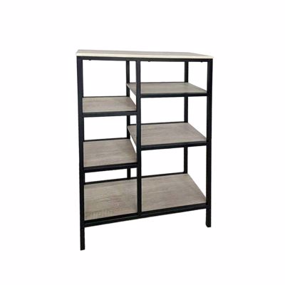 Liberta FILE Βιβλιοθήκη Χαμηλή Sonoma/Μαύρη 70x30x109cm 28-0195