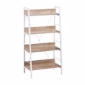 Liberta ONE STEP UP Bibliothiki Sonoma/Lefki me 4 Rafia 60x35x117cm 28-0221