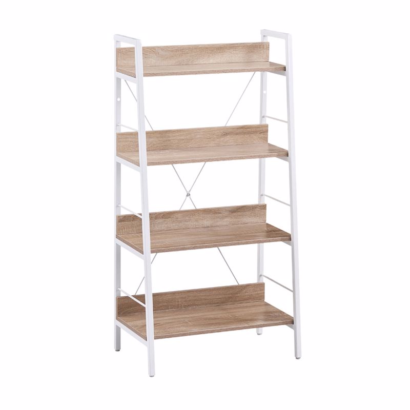 Liberta ONE STEP UP Bibliothiki Sonoma/Lefki me 4 Rafia 60x35x117cm 28-0221