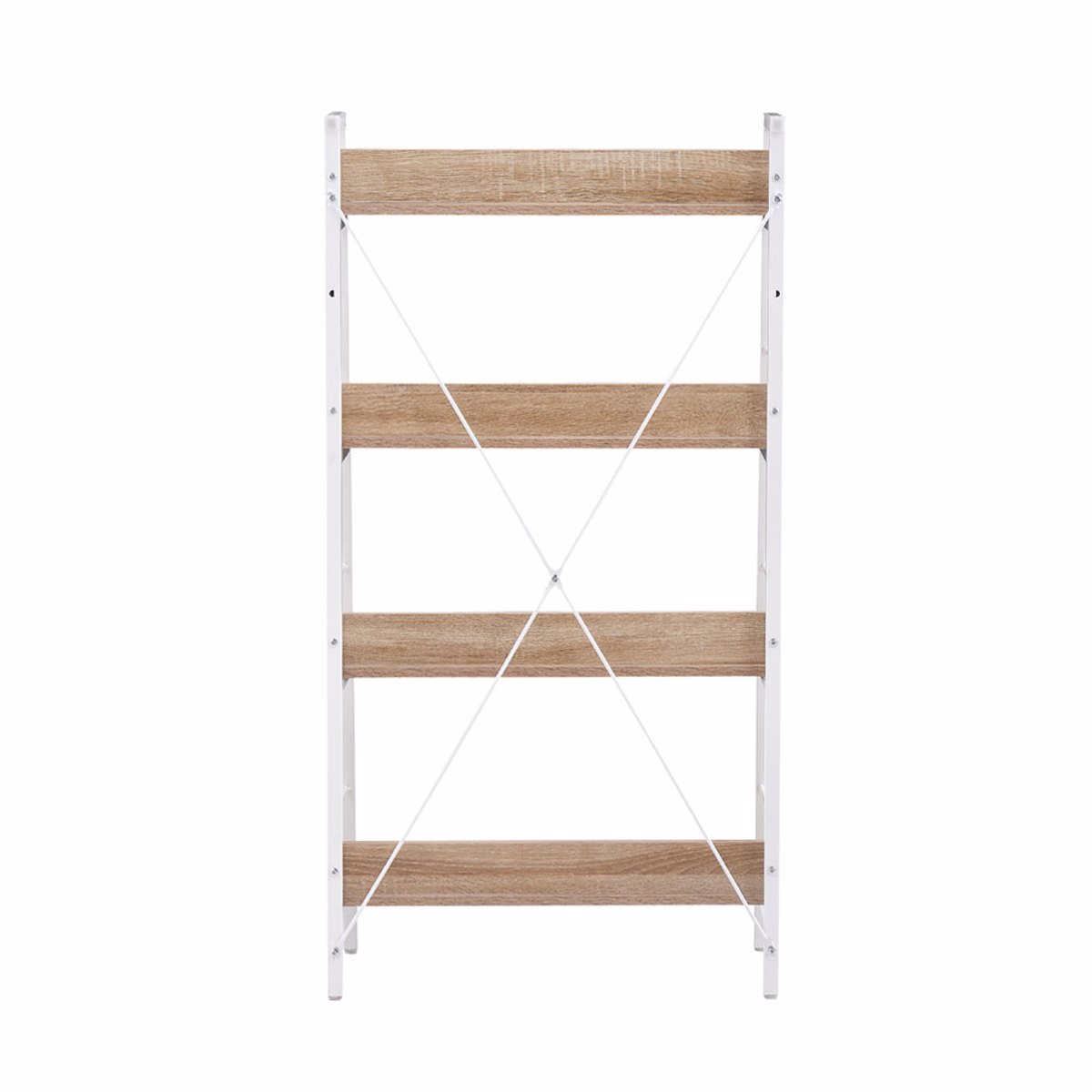 Liberta ONE STEP UP Bibliothiki Sonoma/Lefki me 4 Rafia 60x35x117cm 28-0221