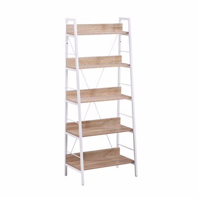 Liberta ONE STEP UP Βιβλιοθήκη Sonoma/Λευκή με 5 Ράφια 60x35x149cm 28-0222