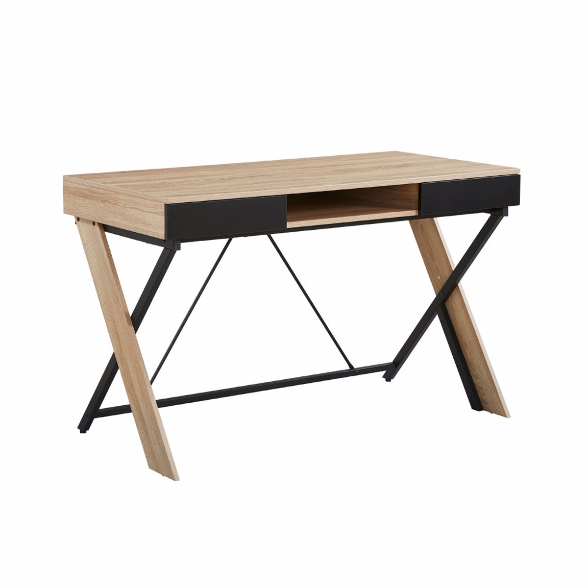 Liberta DOUBLE-X Gafeio Fusiko/Mavro me 1 Rafi 120x60x76cm 28-0271