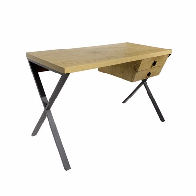 Liberta BOW Γραφείο Φυσικό με 2 Συρτάρια 120x60x76cm 28-0280