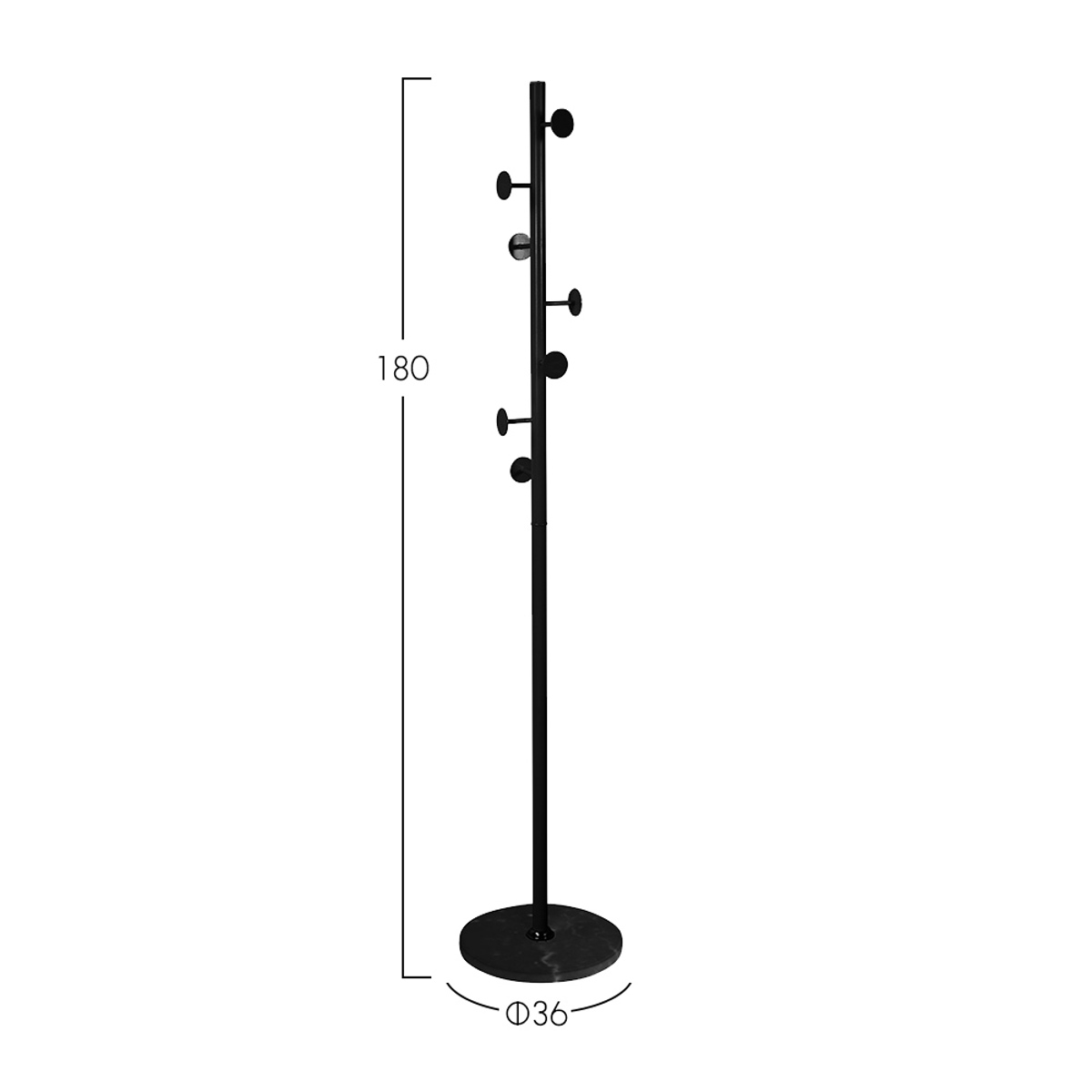 Liberta CYCLOS Kalogros Mavros 36x36x180cm 29-0074