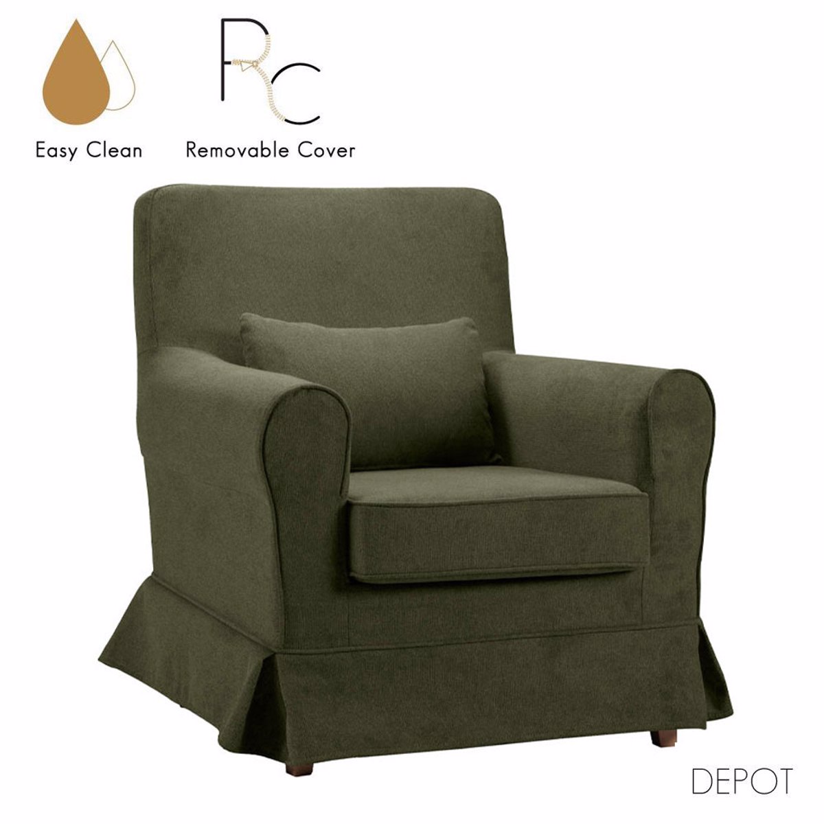 Liberta HAPPY Poluthrona Prasini 77x85x85cm 71-0005
