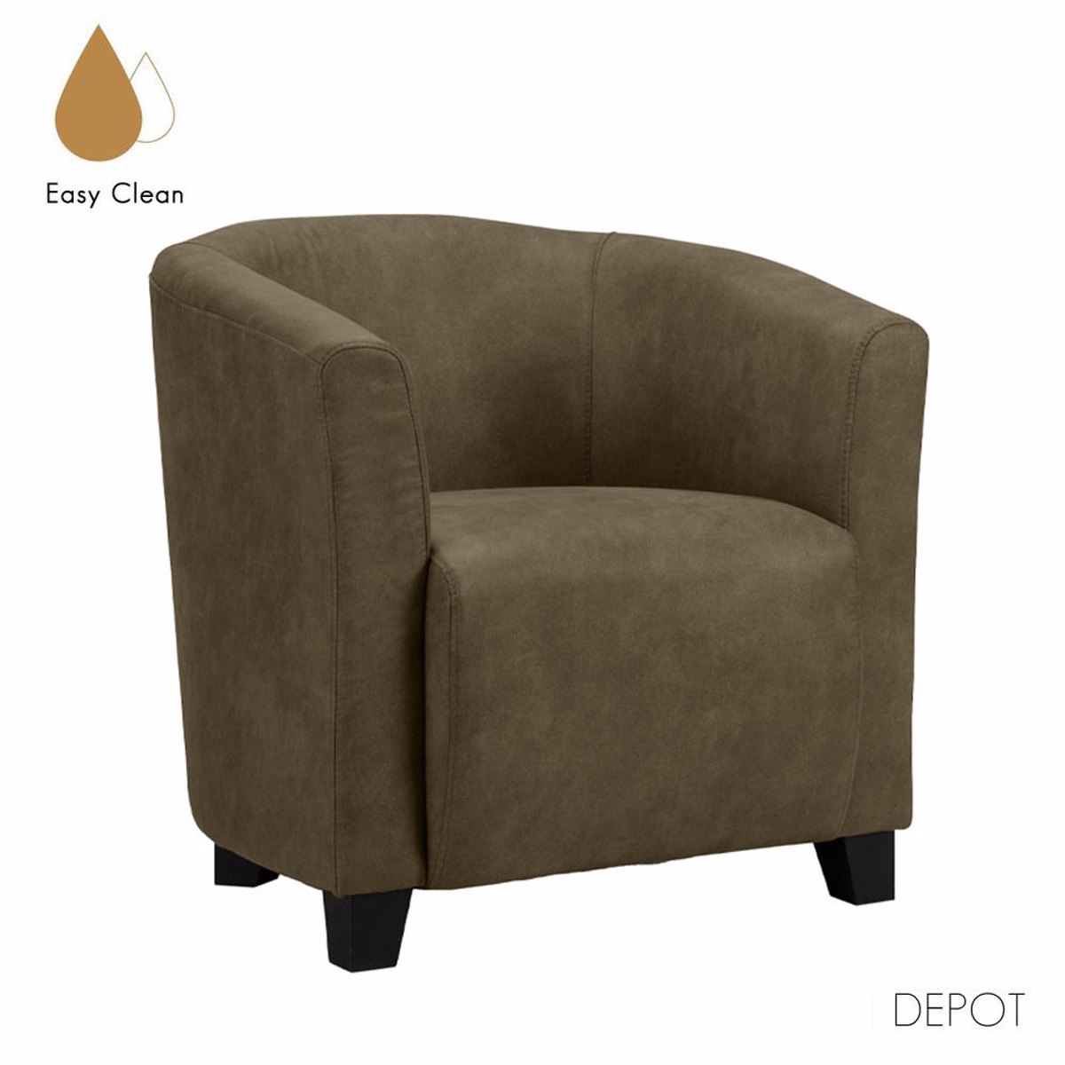 Liberta GUEST Poluthrona Kafe Antique 72x70x70cm 71-0017