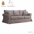 Liberta ASHLEY Trithesios Kanapes Kafe Anoixtos me Aposuromeno Kalumma 215x85x95cm 71-0047