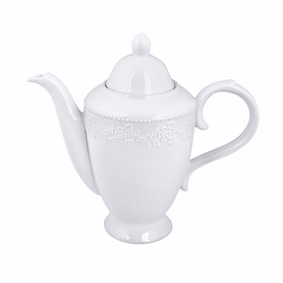 ^Oriana Ferelli® Kea Pw35 Τσαγιέρα από Λευκή Πορσελάνη 1210ml PRPW350015
