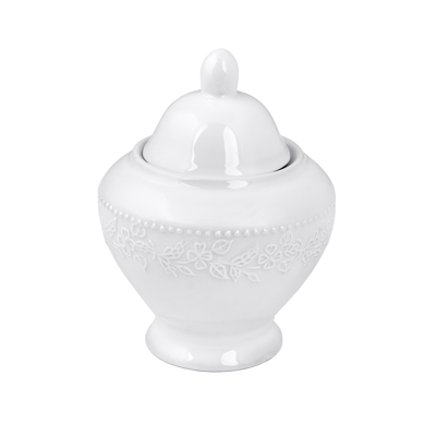 Oriana Ferelli® Kea Pw35 Ζαχαριέρα από Λευκή Πορσελάνη 315ml PRPW350016