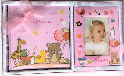 Max Home 534240/3-Pink Σετ 2Τεμ. Φωτ/Κη & Αλμπουμ Παιδικο YM534240203