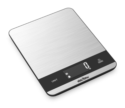 Max Home Ek8860H-5Kg Ζυγαριά Κουζίνας Ηλεκτρονική Ασημί ZZ8860H005