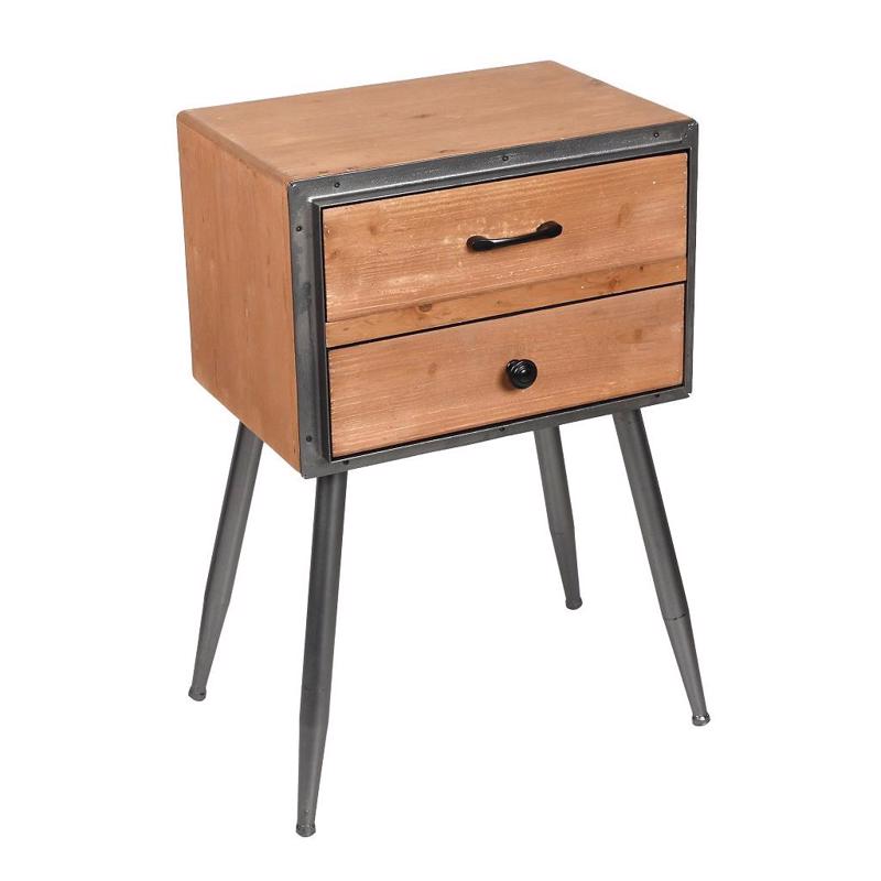 Komodino Xulino me 2 Surtaria 47X35X71.5ek FOP110 Espiel