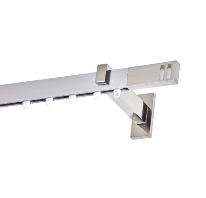 Sidirodromos flat alouminiou ASTORIA monos nikel satine