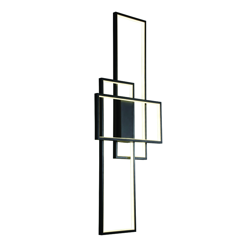 INLIGHT FOTISTIKO EPITOIXO/OROFIS LED ALOuMINIOu MAuRO 80W 6000Lm/3000K 6158
