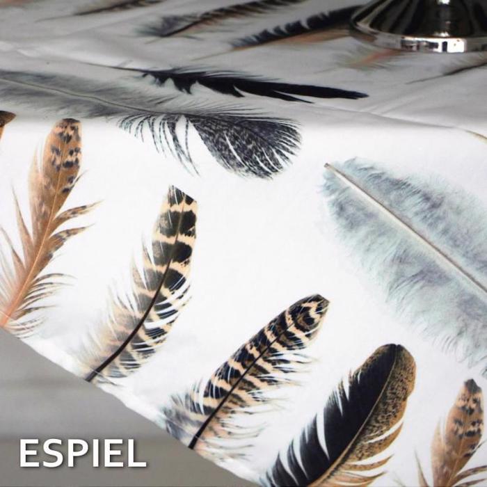 Τραπεζομάντηλο Λευκό 'Πούπουλα' 120Χ120ΕΚ HEM204 ESPIEL Trapezomantilo Lefko 'Poupoula' 120X120EK HEM204 ESPIEL
