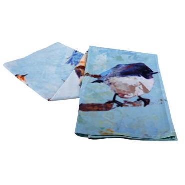 Τραπεζομάντηλο Γαλάζιο 'Πουλάκια' 120Χ120ΕΚ HEM214 ESPIEL