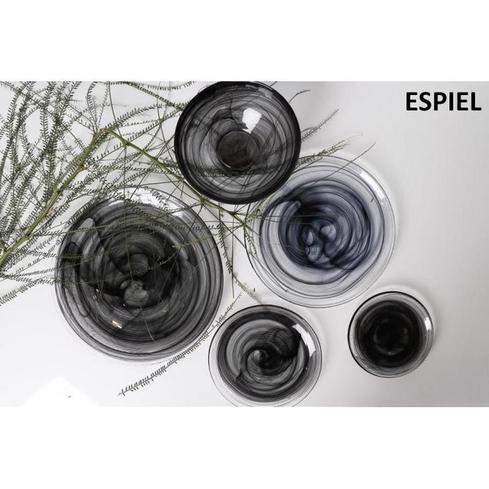 Atlas Ποτήρι Alabaster Μαύρο 180ml 8.5Χ9εκ HOR1013K6 Espiel Atlas Potiri Alabaster Mavro 180ml 8.5X9ek HOR1013K6 Espiel
