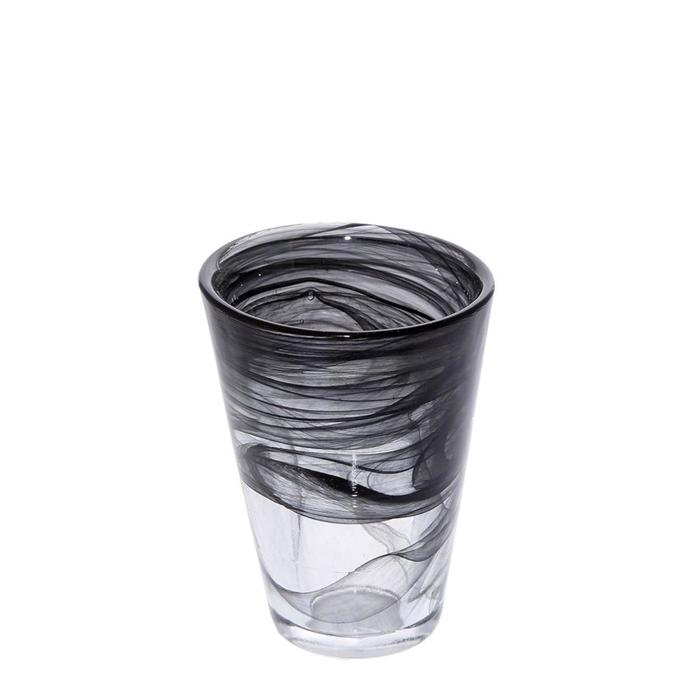 Atlas Ποτήρι Alabaster Μαύρο 180ml 8.5Χ9εκ HOR1013K6 Espiel Atlas Potiri Alabaster Mavro 180ml 8.5X9ek HOR1013K6 Espiel