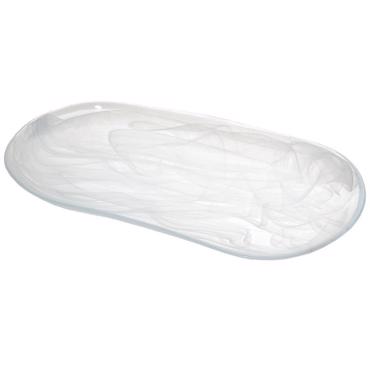 Atlas Πιατέλα Οβάλ Alabaster Λευκή 35Χ19εκ HOR1024K6 Espiel