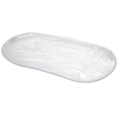 Atlas Πιατέλα Οβάλ Alabaster Λευκή 35Χ19εκ HOR1024K6 Espiel