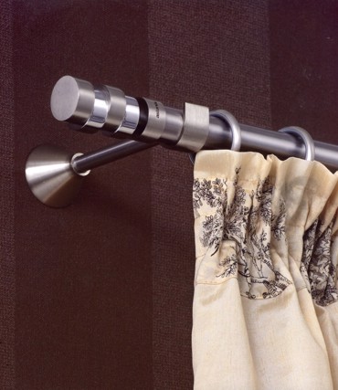 Κουρτινόξυλο Dakar φ25 inox by Aslanis